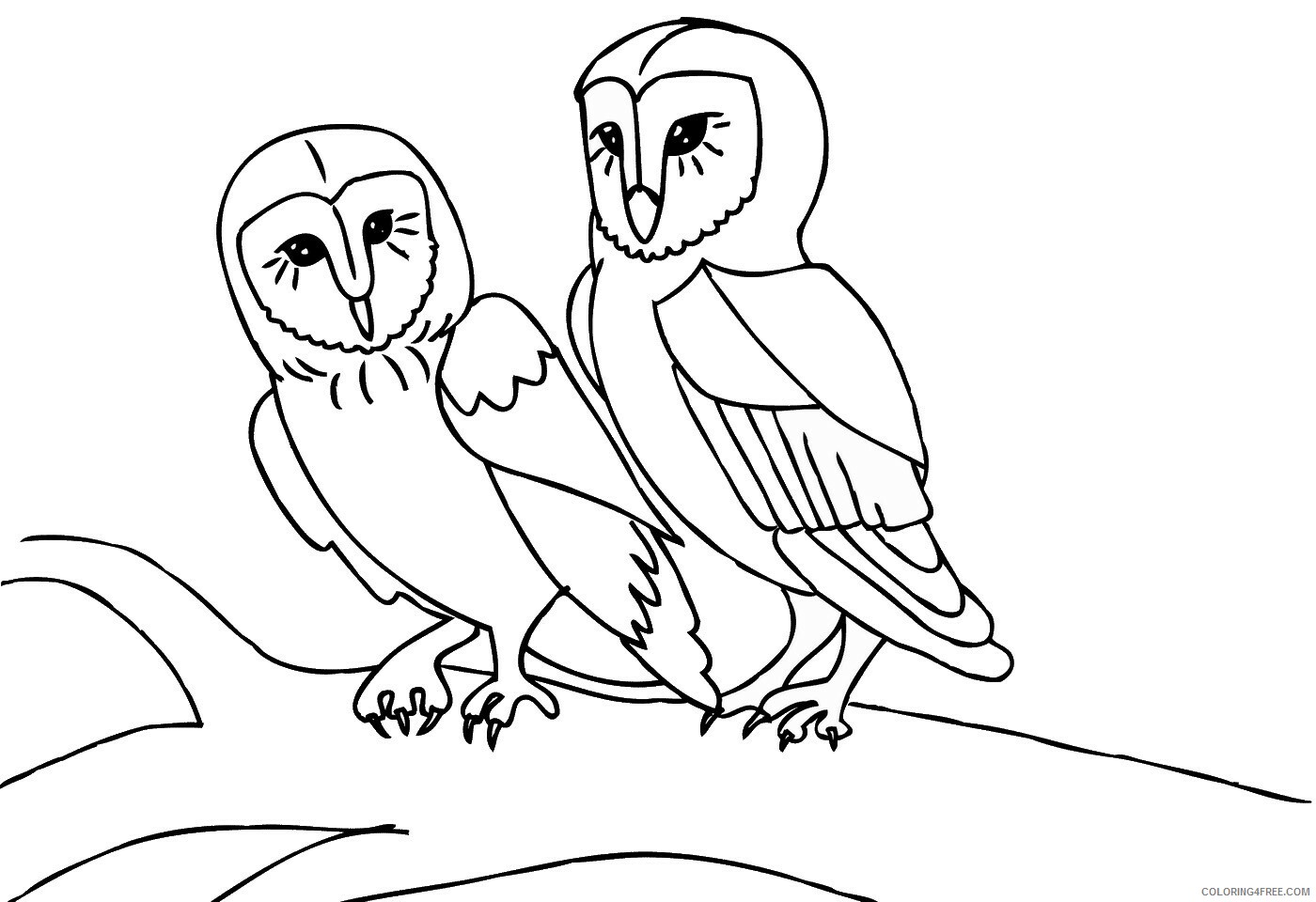 Owl Coloring Pages Animal Printable Sheets Owl_cl_08 2021 3637 Coloring4free