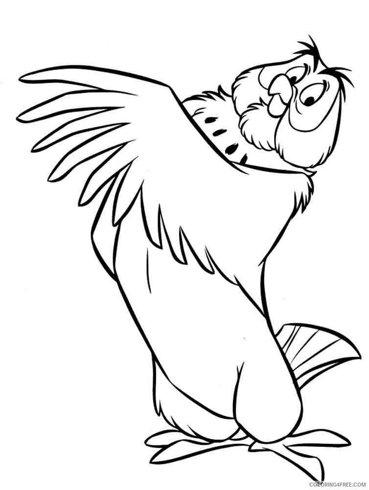 Owl Coloring Pages Animal Printable Sheets animals owl 11 2021 3609 Coloring4free
