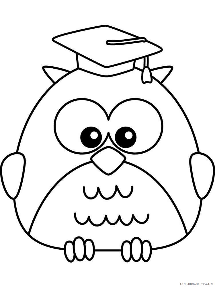 Owl Coloring Pages Animal Printable Sheets animals owl 8 2021 3614 Coloring4free