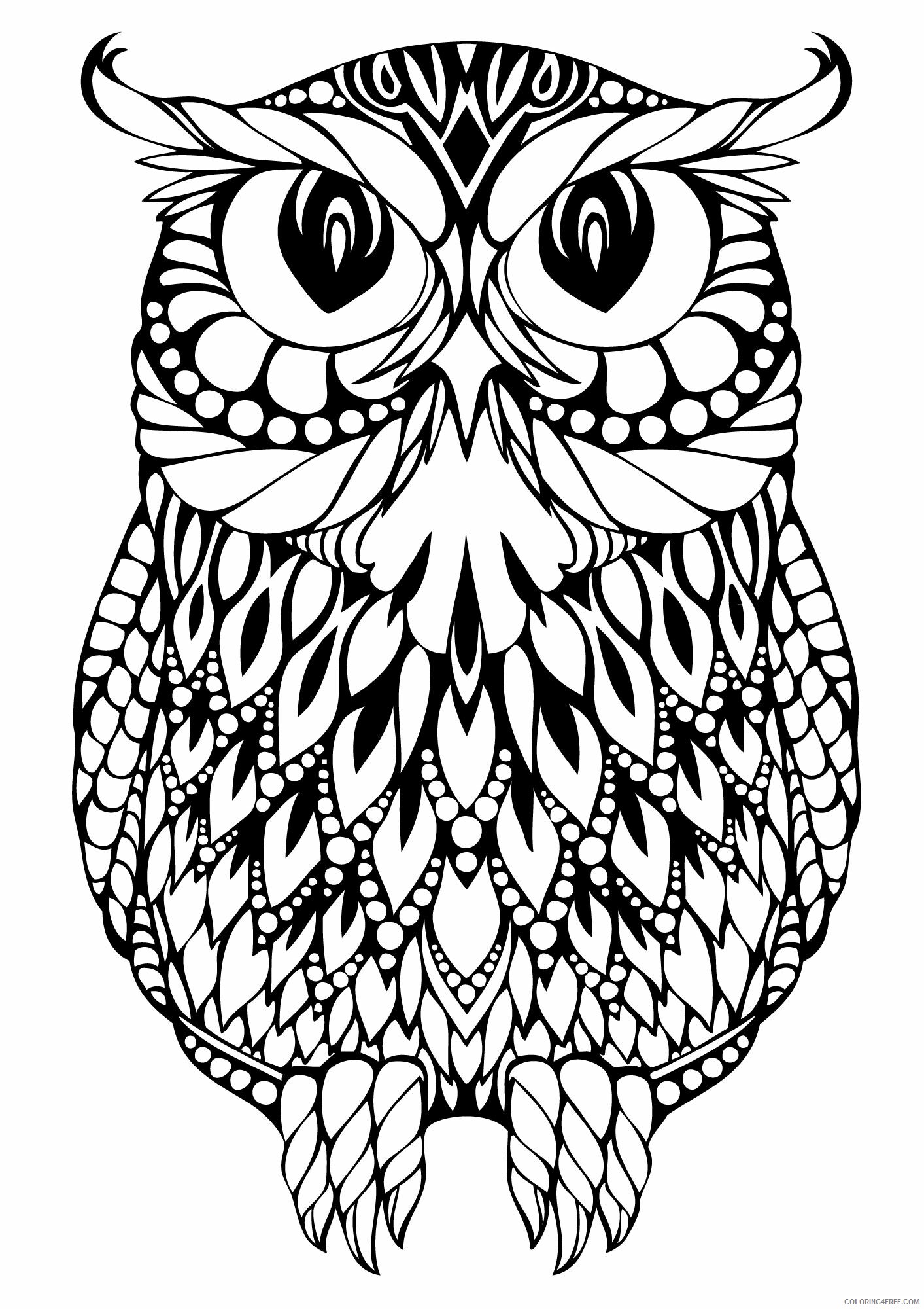 Owl Coloring Sheets Animal Coloring Pages Printable 2021 3017 Coloring4free