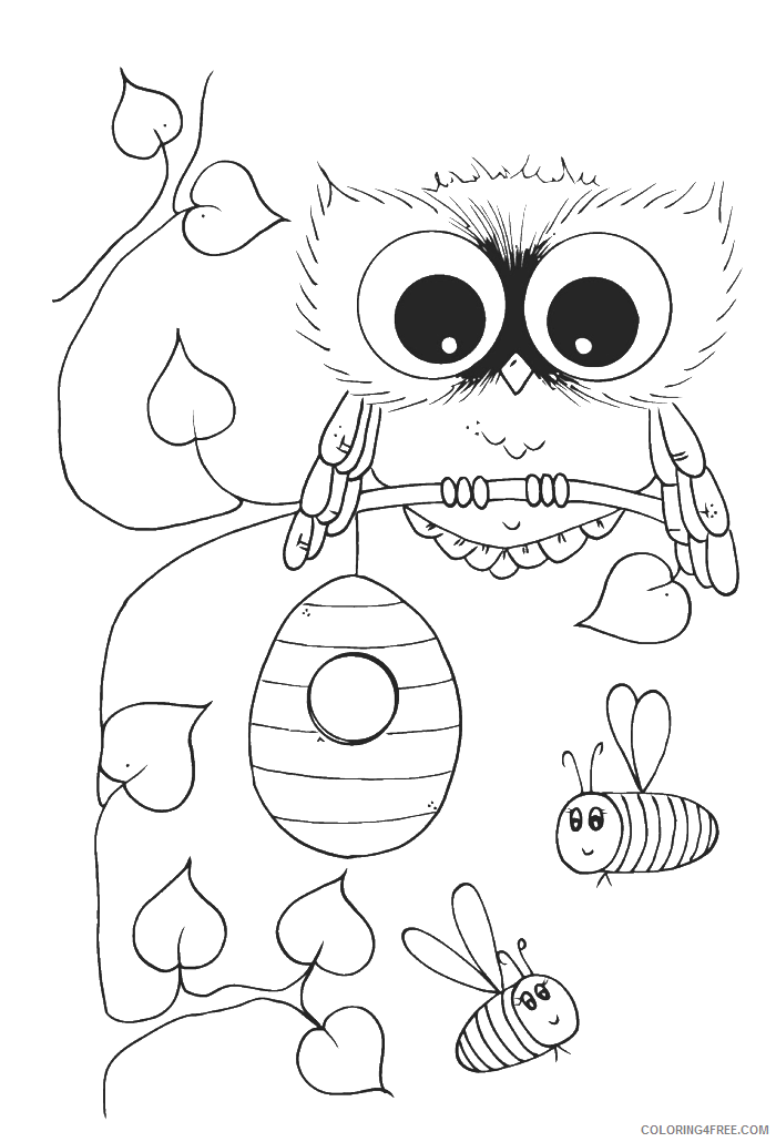 Owl Coloring Sheets Animal Coloring Pages Printable 2021 3022 Coloring4free