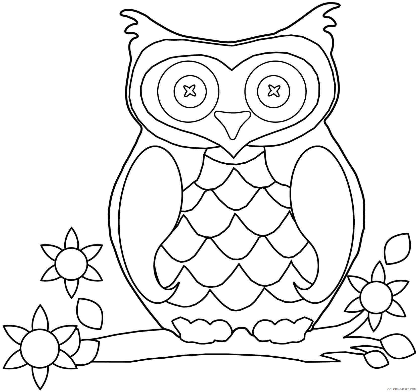 Owl Coloring Sheets Animal Coloring Pages Printable 2021 3038 Coloring4free