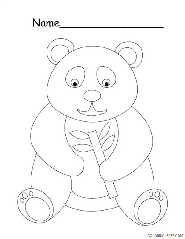 Panda Coloring Pages Animal Printable Sheets Little Panda is Hungry 2021 3680 Coloring4free
