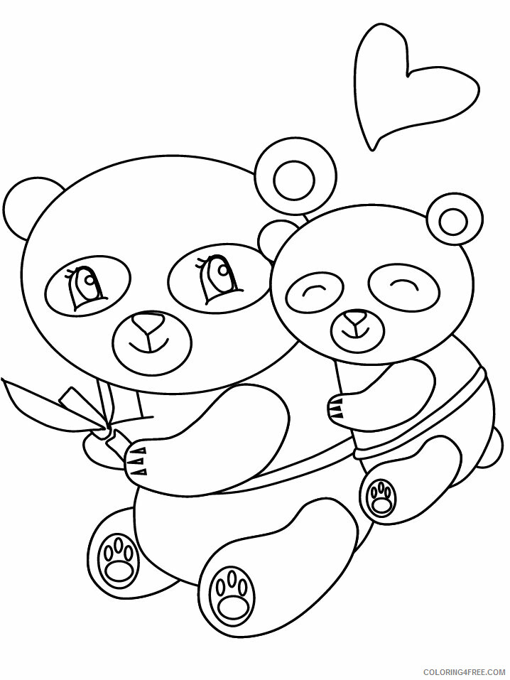 Panda Coloring Pages Animal Printable Sheets Panda 2021 3687 Coloring4free