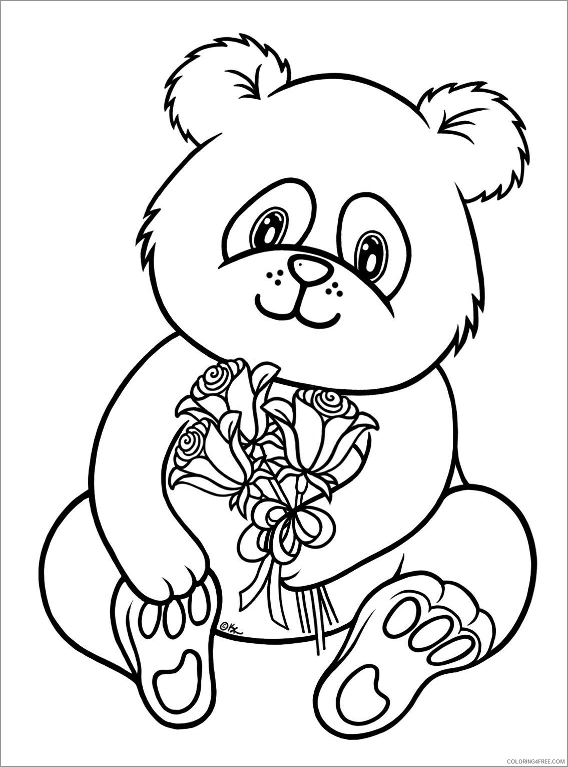 Panda Coloring Pages Animal Printable Sheets cute baby panda to print 2021 3674 Coloring4free