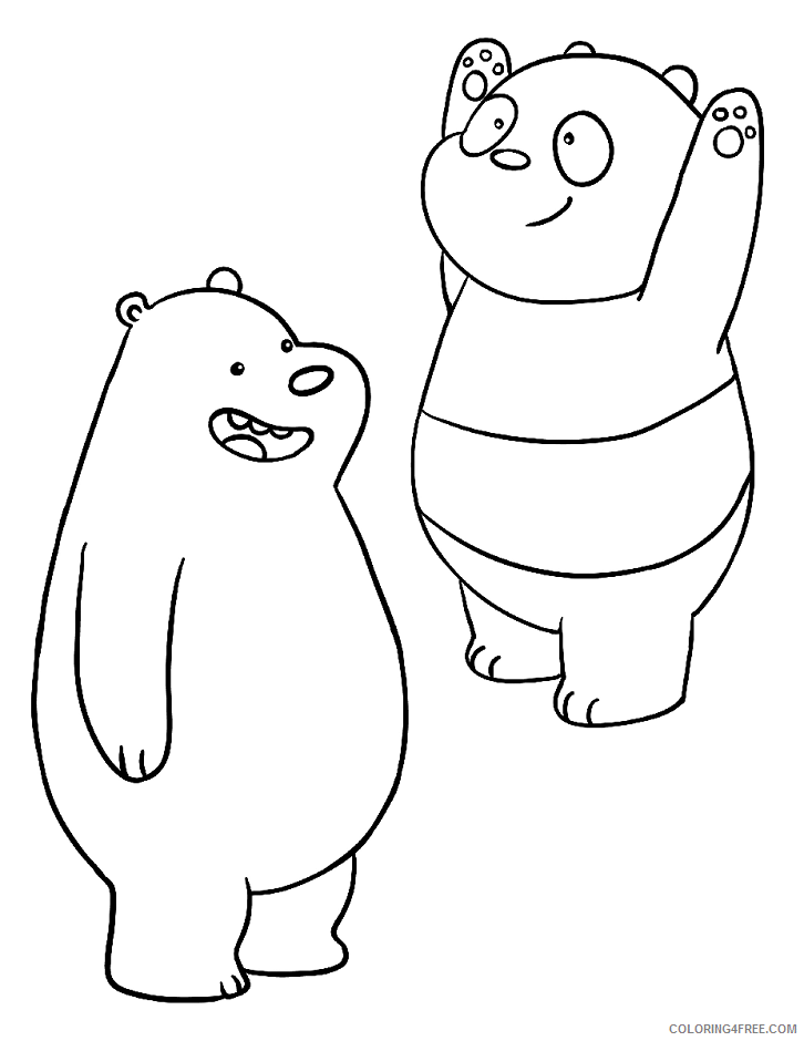 Panda Coloring Pages Animal Printable Sheets grizzly and panda 2021 3678 Coloring4free