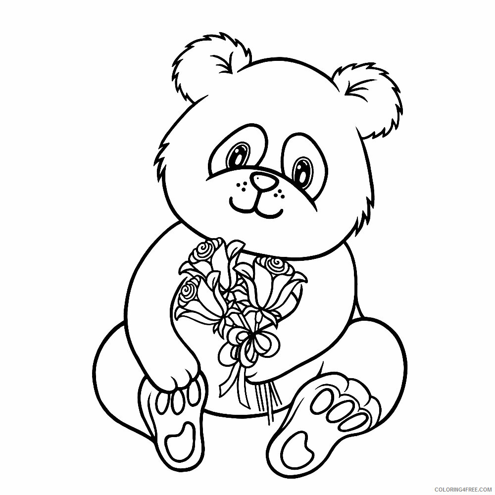 Panda Coloring Sheets Animal Coloring Pages Printable 2021 3083 Coloring4free
