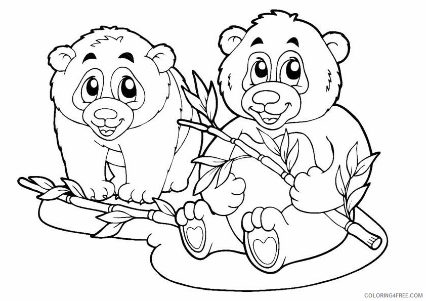 Panda Coloring Sheets Animal Coloring Pages Printable 2021 3101 Coloring4free