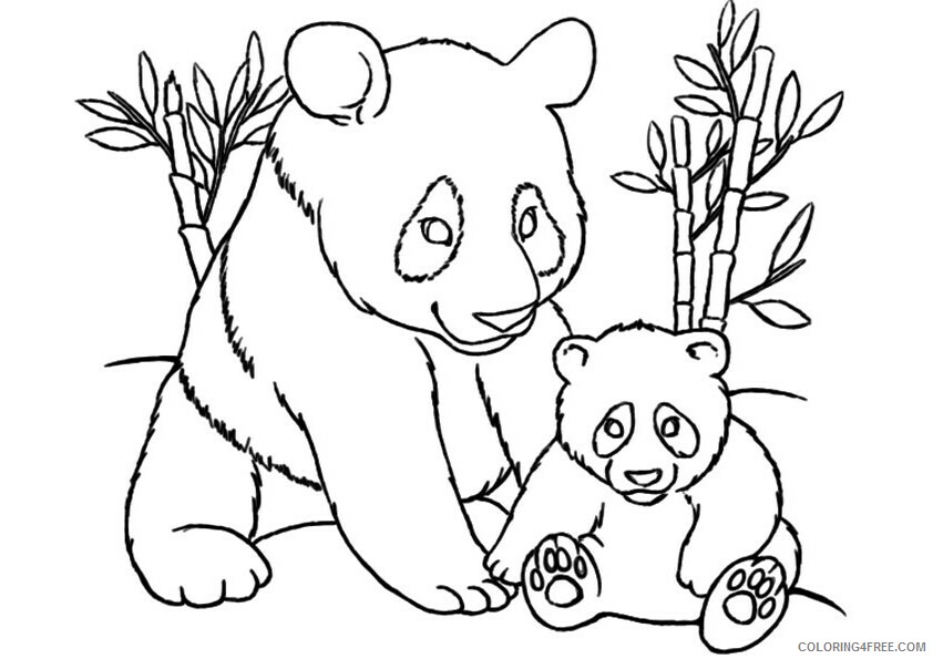 Panda Coloring Sheets Animal Coloring Pages Printable 2021 3109 Coloring4free