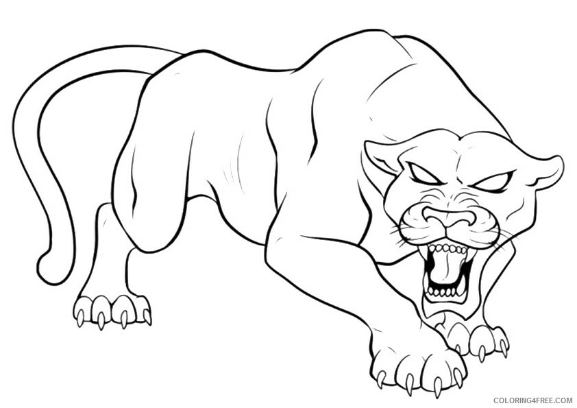 Panther Coloring Sheets Animal Coloring Pages Printable 2021 3130 Coloring4free