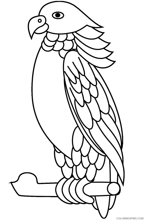 Parrot Coloring Pages Animal Printable Sheets sisserou parrot 2021 3738 Coloring4free