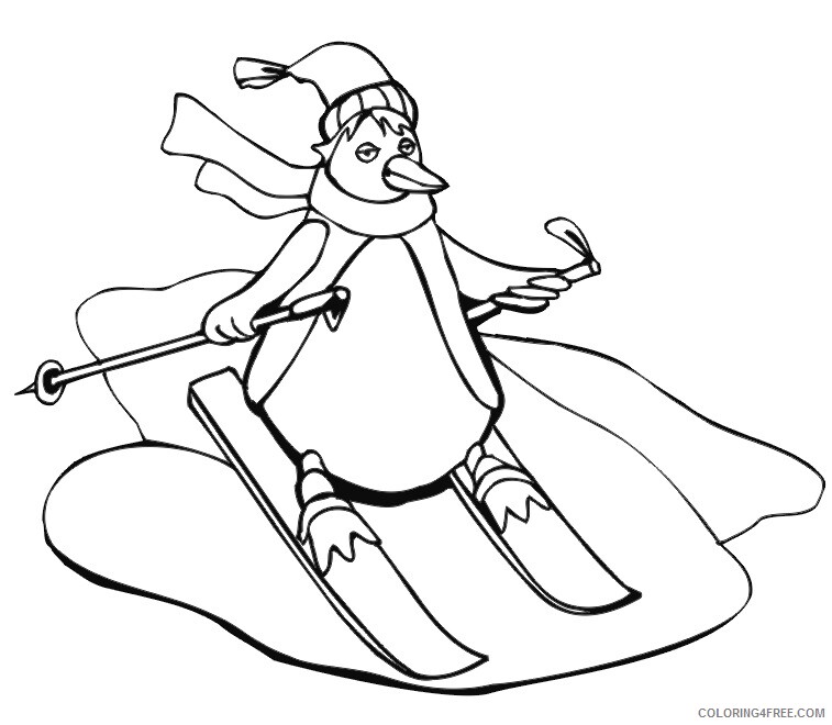 Penguin Animal Coloring Pages Printable 2021 3230 Coloring4free