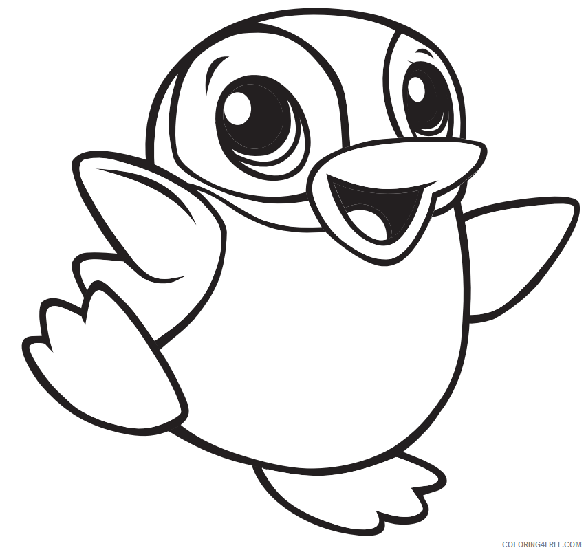 Penguins Coloring Pages Animal Printable Sheets 1559983776_cute penguin a4 2021 3806 Coloring4free