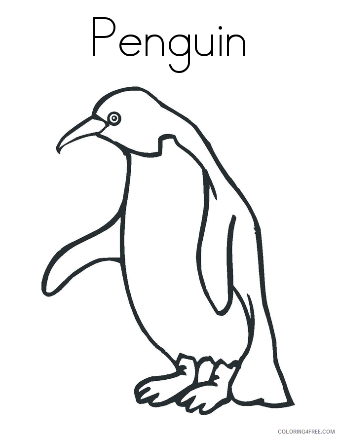 Penguins Coloring Pages Animal Printable Sheets Club Penguin To Print 2021 3815 Coloring4free