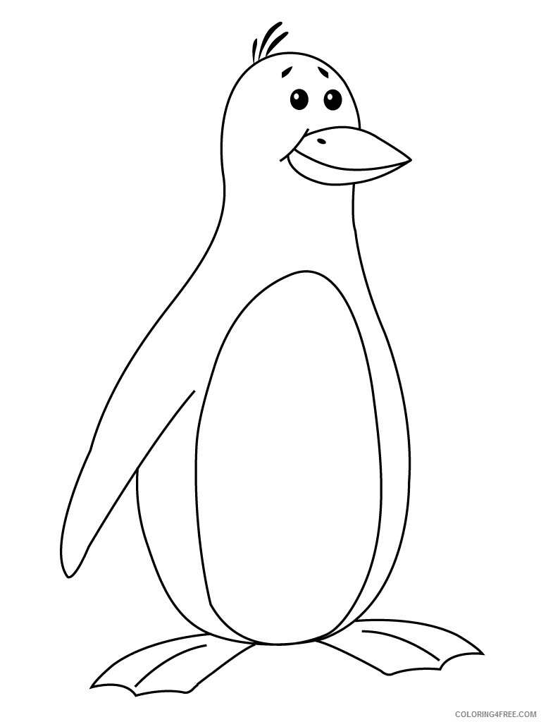 Penguins Coloring Pages Animal Printable Sheets Emperor Penguin 2021 3821 Coloring4free