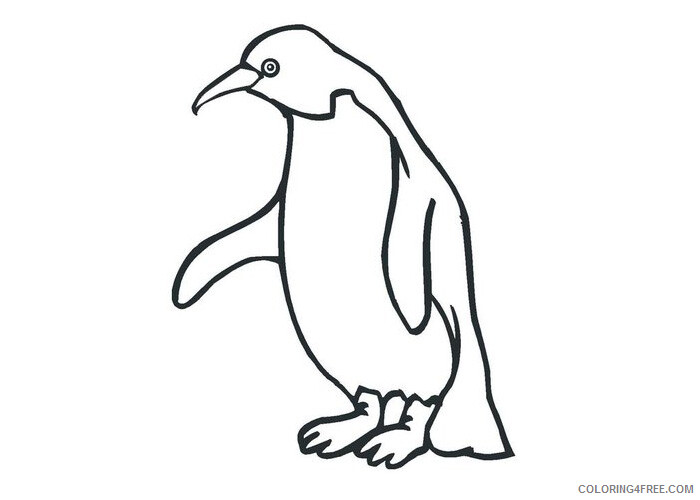 Penguins Coloring Pages Animal Printable Sheets Penguin 2 2021 3826 Coloring4free