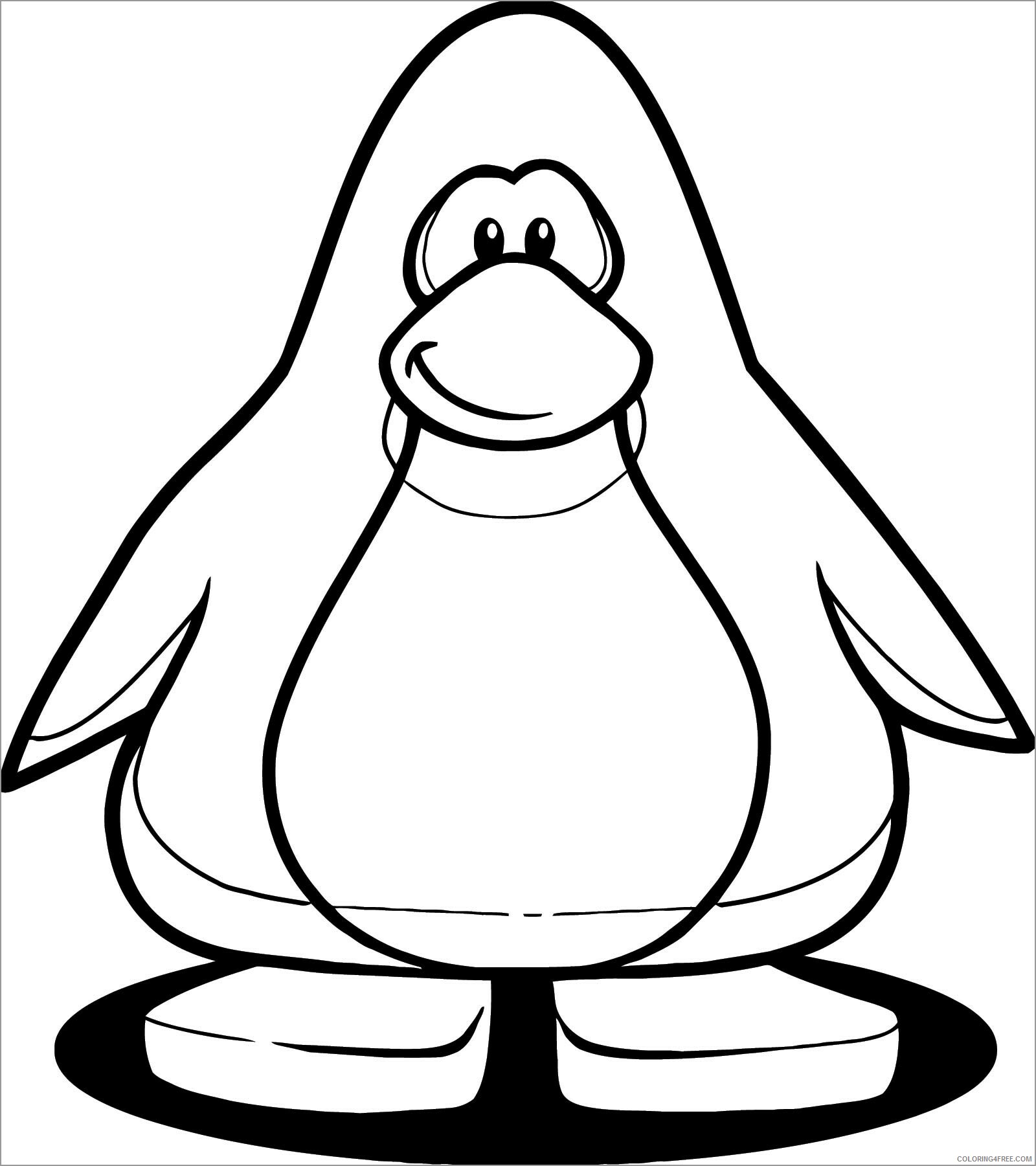 Penguins Coloring Pages Animal Printable Sheets grey penguin 2021 3822 Coloring4free