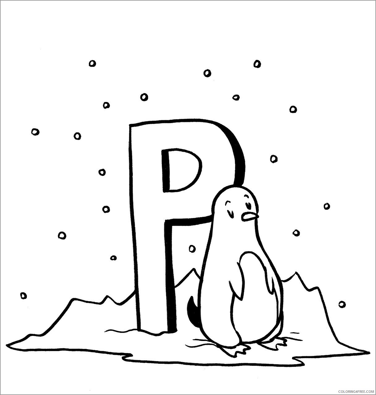Penguins Coloring Pages Animal Printable Sheets p penguin for kids 2021 3835 Coloring4free