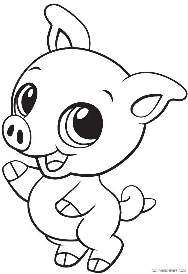 Pig Coloring Pages Animal Printable Sheets 1560150797_pig a4 2021 3853 Coloring4free