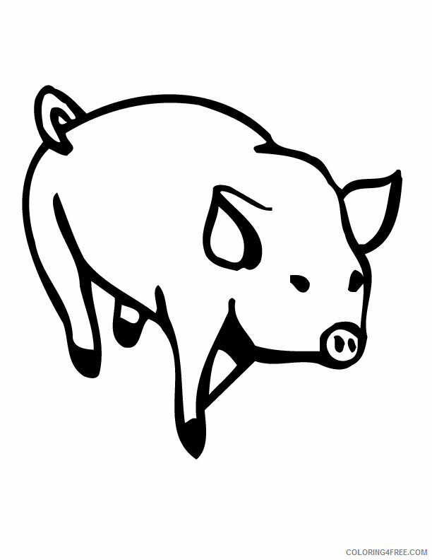 Pig Coloring Pages Animal Printable Sheets Pig Photos 2021 3906 Coloring4free