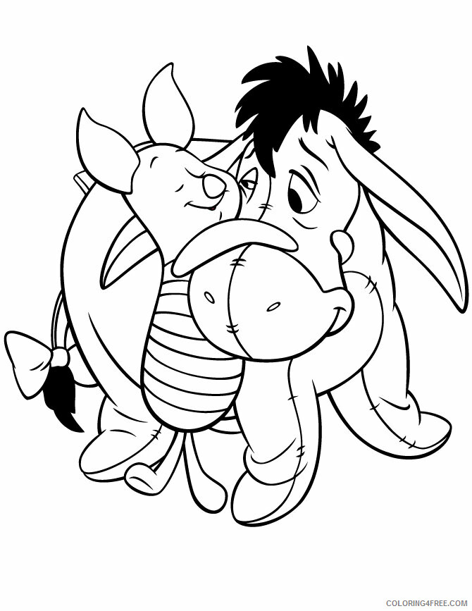 Pig Coloring Pages Animal Printable Sheets Printable Piglet 2021 3921 Coloring4free