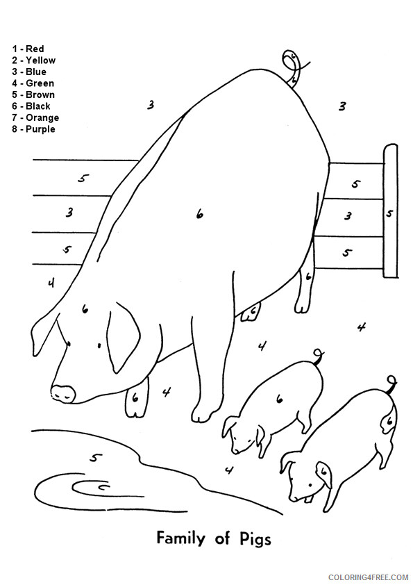 Pig Coloring Sheets Animal Coloring Pages Printable 2021 3262 Coloring4free