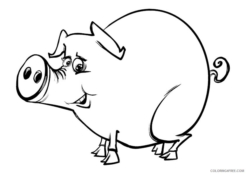 Pig Coloring Sheets Animal Coloring Pages Printable 2021 3269 Coloring4free