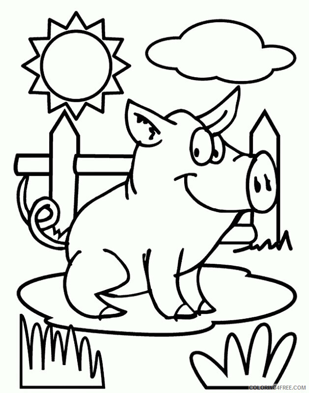Pig Coloring Sheets Animal Coloring Pages Printable 2021 3281 Coloring4free