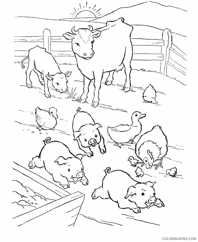 Pig Coloring Sheets Animal Coloring Pages Printable 2021 3284 Coloring4free
