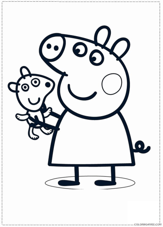 Pig Coloring Sheets Animal Coloring Pages Printable 2021 3287 Coloring4free