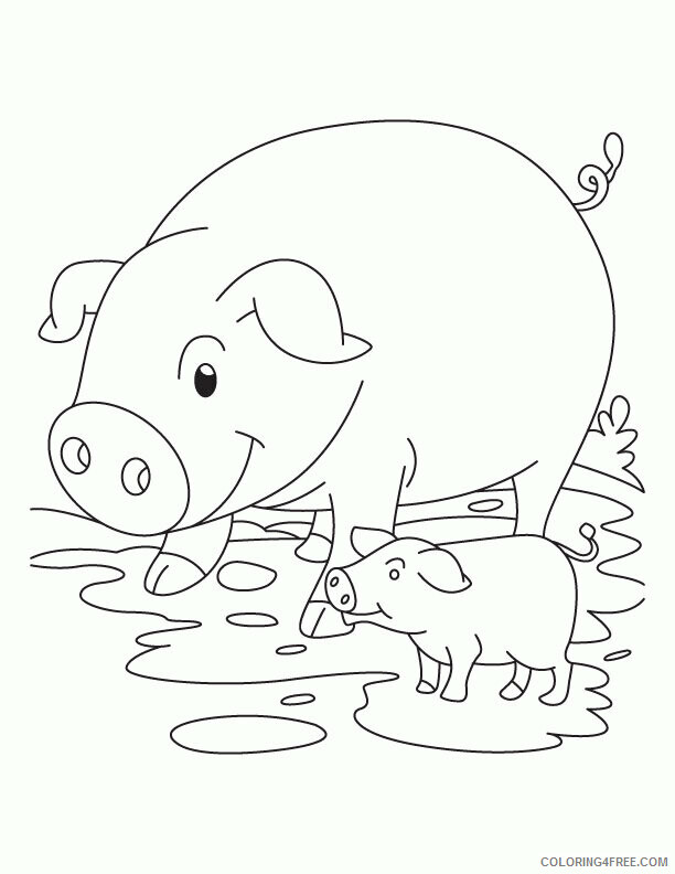 Pig Coloring Sheets Animal Coloring Pages Printable 2021 3289 Coloring4free