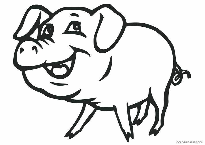 Pig Coloring Sheets Animal Coloring Pages Printable 2021 3298 Coloring4free