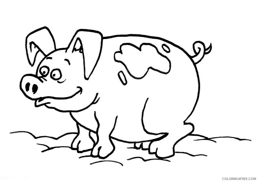 Pig Coloring Sheets Animal Coloring Pages Printable 2021 3299 Coloring4free