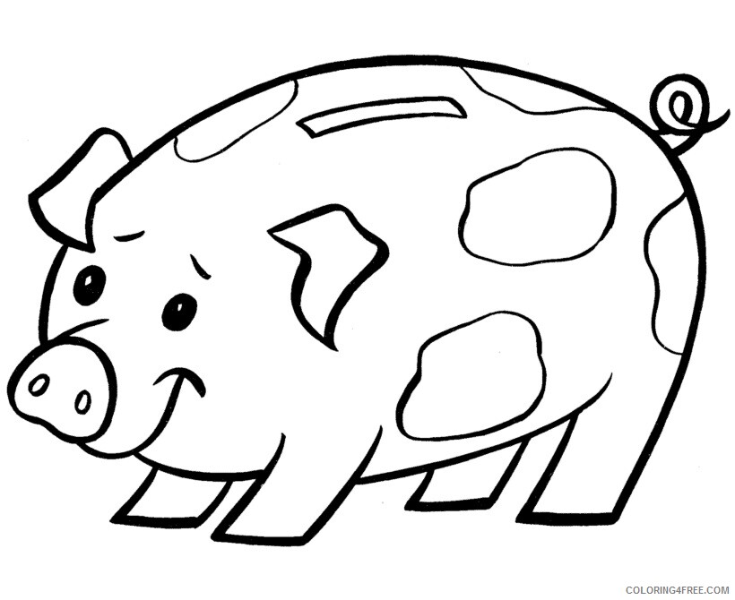 Pig Coloring Sheets Animal Coloring Pages Printable 2021 3307 Coloring4free