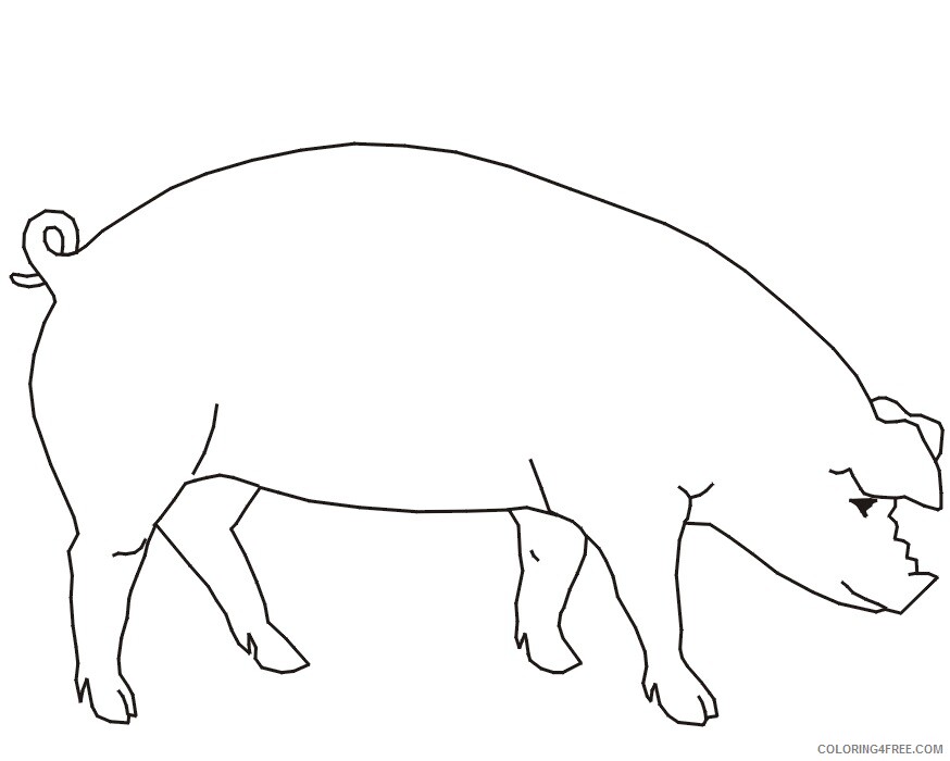 Pig Coloring Sheets Animal Coloring Pages Printable 2021 3311 Coloring4free