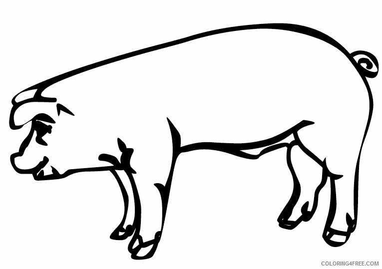 Pig Coloring Sheets Animal Coloring Pages Printable 2021 3313 Coloring4free