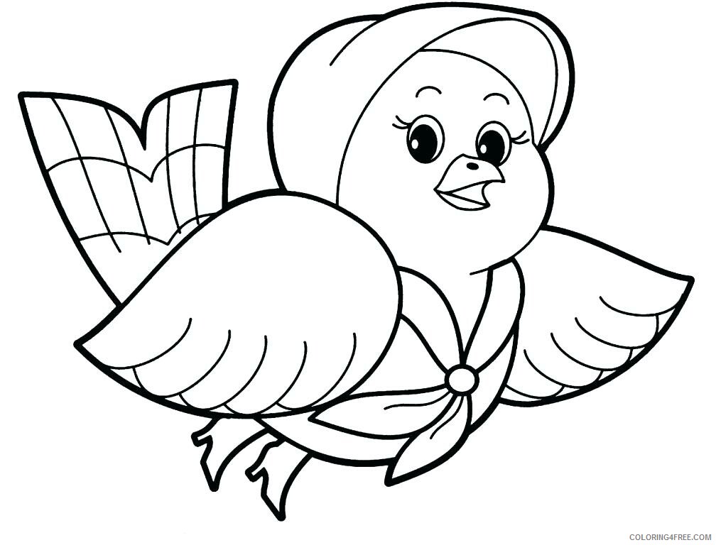 Pigeon Coloring Pages Animal Printable Sheets Pretty Pigeon Animal 2021 3937 Coloring4free