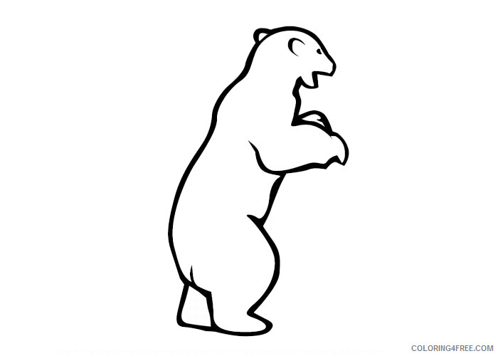 Polar Bear Coloring Pages Animal Printable Sheets Polar bear 2021 3970 Coloring4free