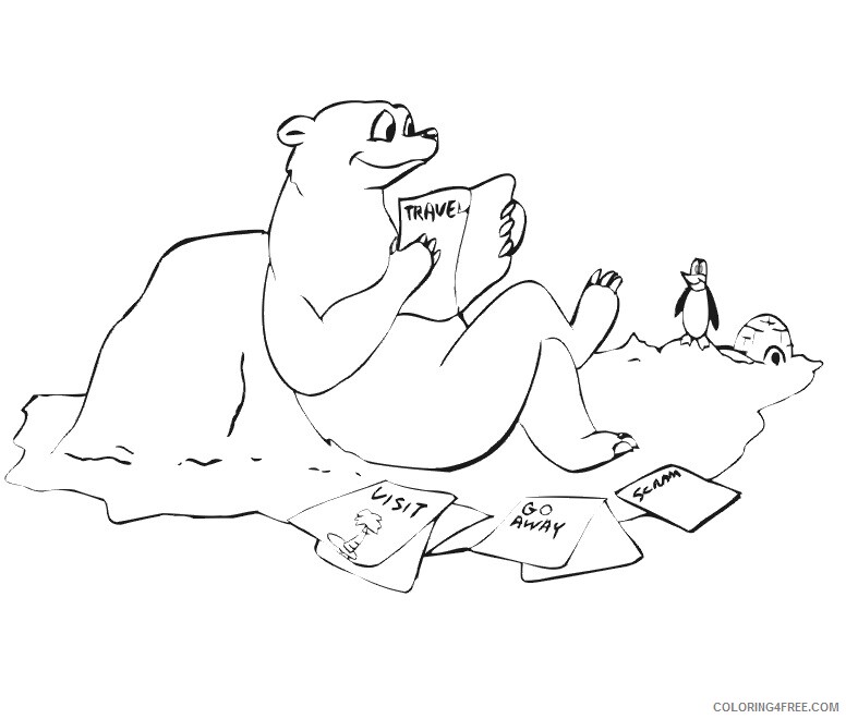 Polar Bear Coloring Sheets Animal Coloring Pages Printable 2021 3341 Coloring4free