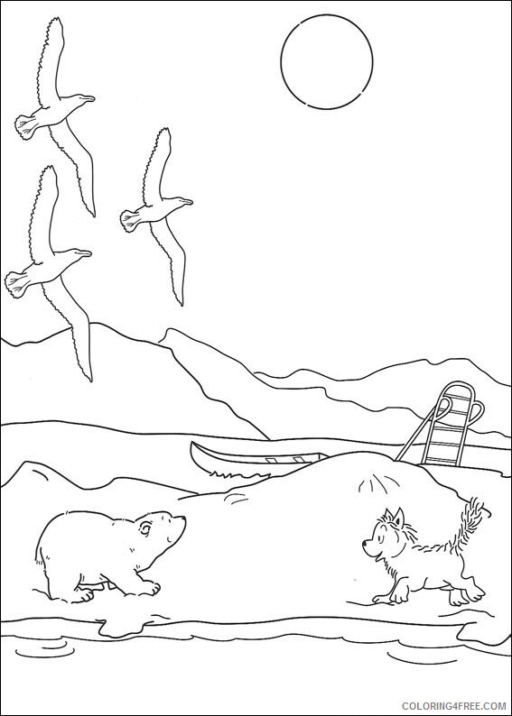 Polar Bear Coloring Sheets Animal Coloring Pages Printable 2021 3359 Coloring4free