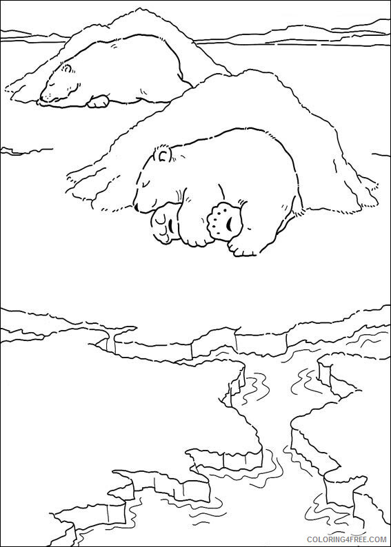 Polar Bear Coloring Sheets Animal Coloring Pages Printable 2021 3366 Coloring4free