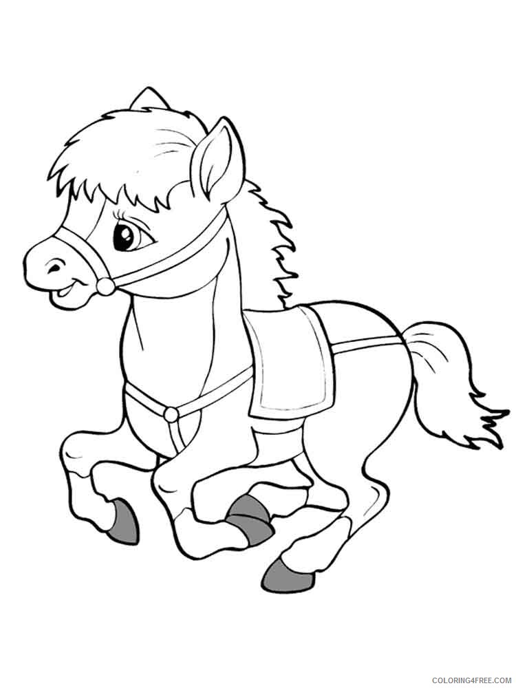 Pony Coloring Pages Animal Printable Sheets pony 13 2021 3997 Coloring4free