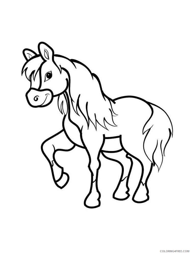 Pony Coloring Pages Animal Printable Sheets pony 15 2021 3998 Coloring4free