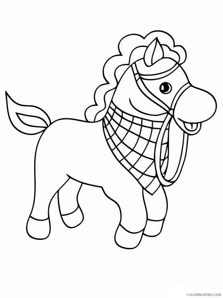 Pony Coloring Pages Animal Printable Sheets pony 2 2021 3999 Coloring4free
