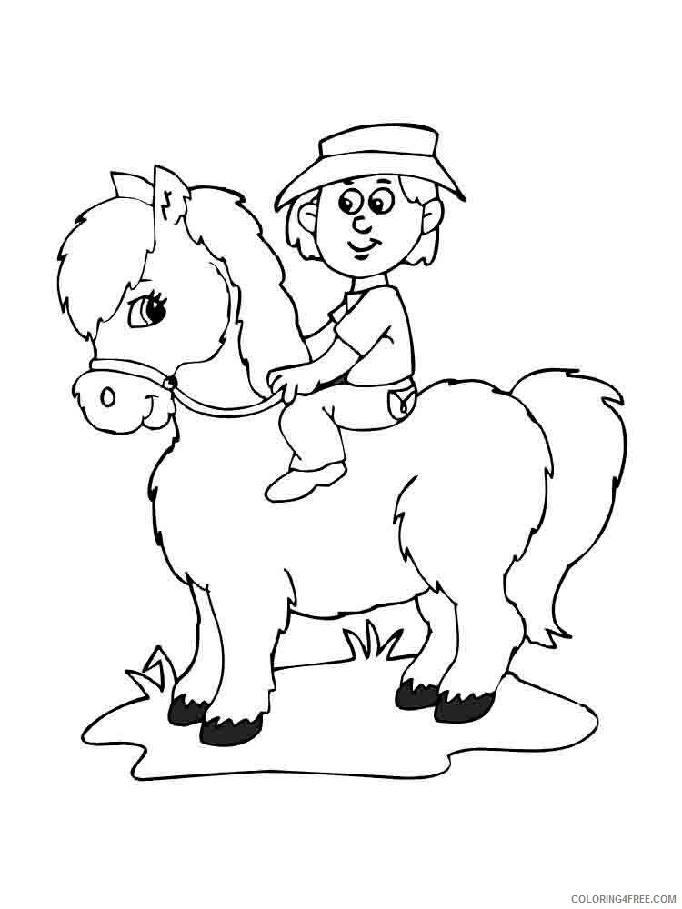 Pony Coloring Pages Animal Printable Sheets pony 7 2021 4002 Coloring4free