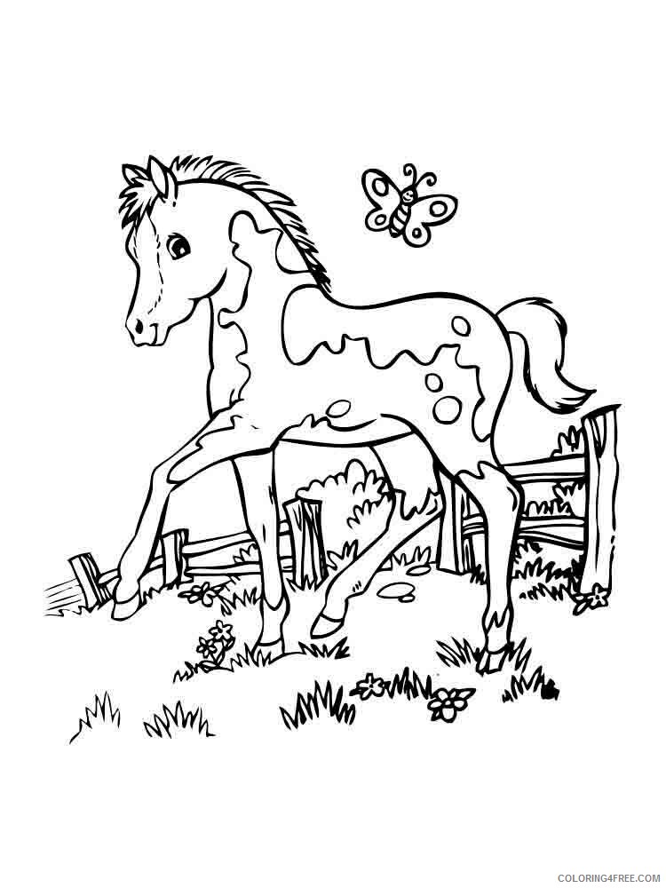 Pony Coloring Pages Animal Printable Sheets pony 9 2021 4003 Coloring4free