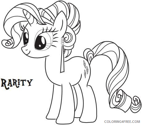 Pony Coloring Pages Animal Printable Sheets pony_rarity 2021 3991 Coloring4free