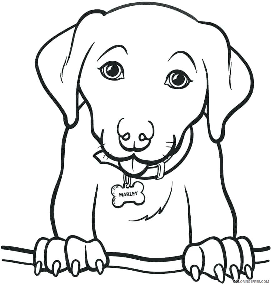 Puppy Coloring Pages Animal Printable Sheets Cute Golden Retriever Puppy 2021 4068 Coloring4free