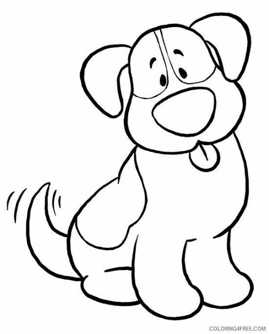 Puppy Coloring Pages Animal Printable Sheets Cute Puppy Free 2021 4072 Coloring4free
