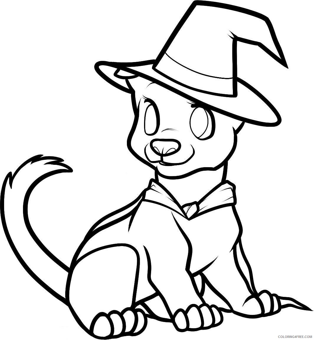 Puppy Coloring Pages Animal Printable Sheets Cute Puppy Halloween 2021 4074 Coloring4free